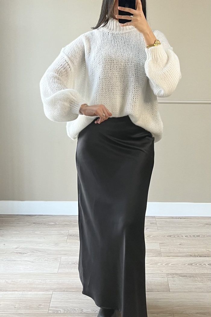 Pull en laine Blanc