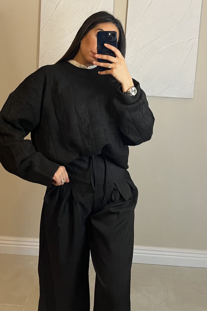 PANTALON NOEUD NOIR