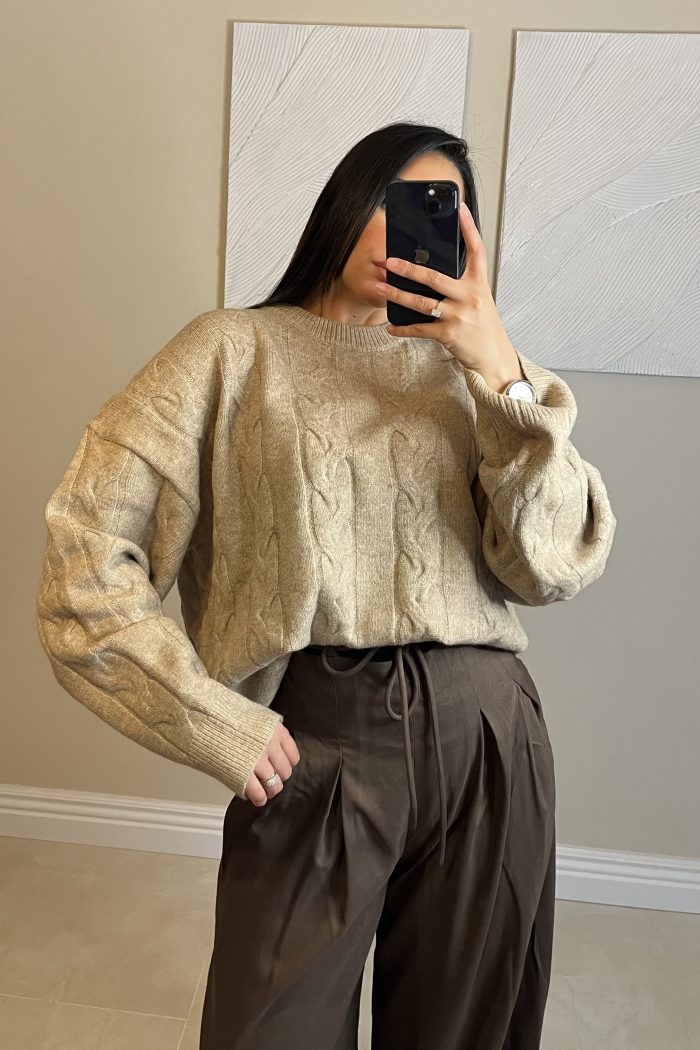 PANTALON NOEUD CHOCOLAT