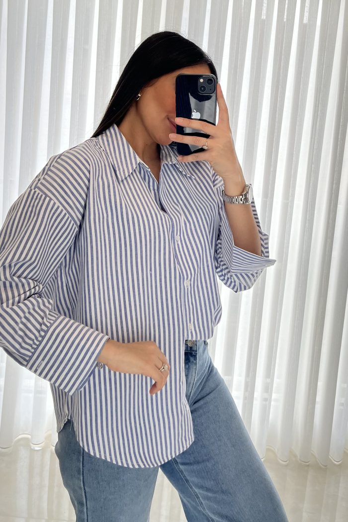 CHEMISE RAYÉE BLEU