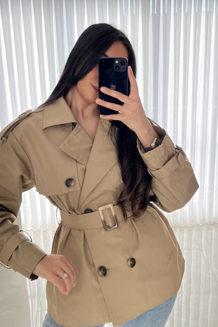 TRENCH COURT TAUPE NANA
