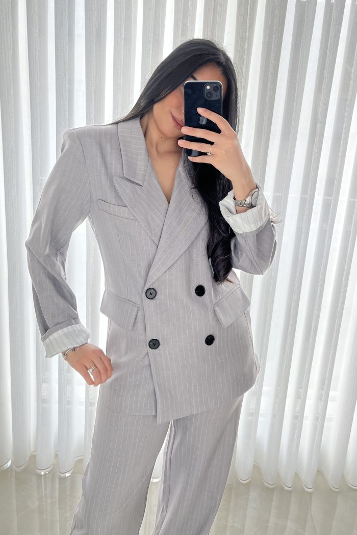 ENSEMBLE BLAZER GRIS LULU
