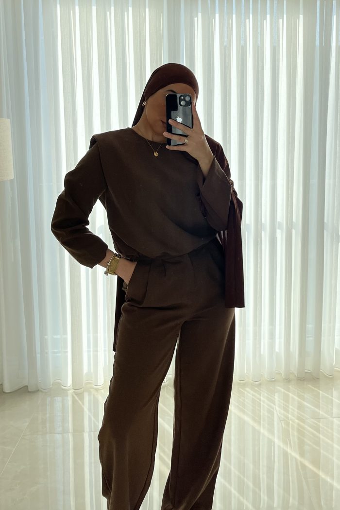COMBINAISON MARRON ALYA